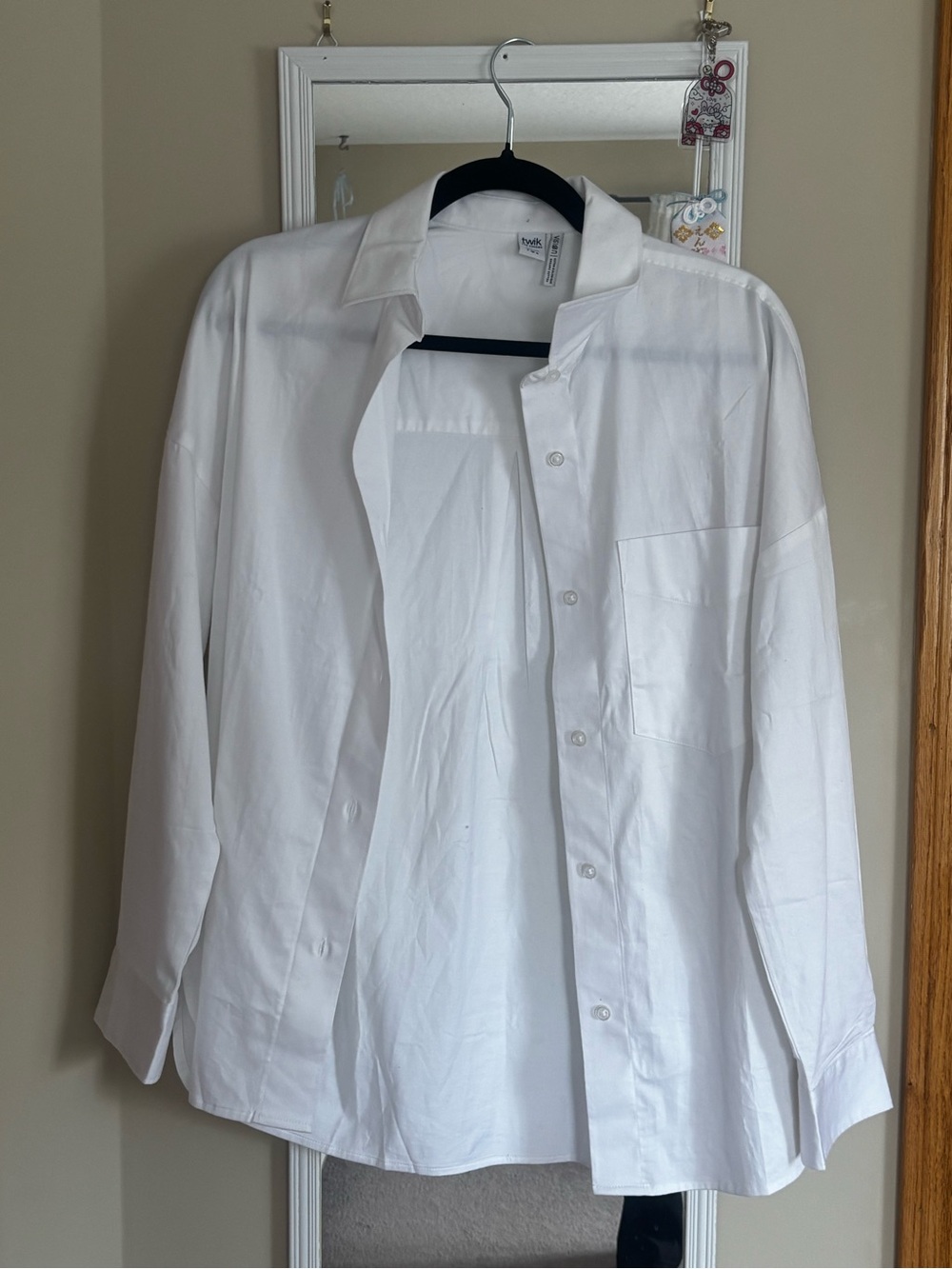 Classic White Button-Up Shirt